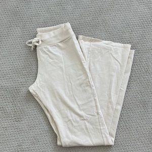 Brandy Melville Cream Cotton Lounge Pants